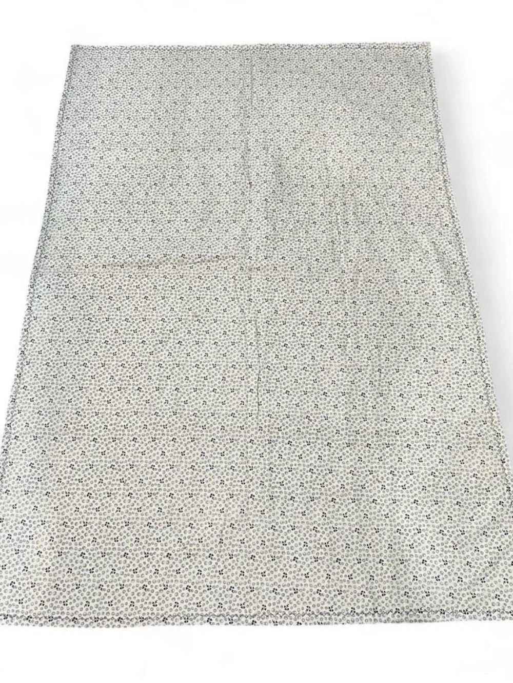 Handmade Patchwork Quilt Throw in Coral, Blue, Gray and Floral